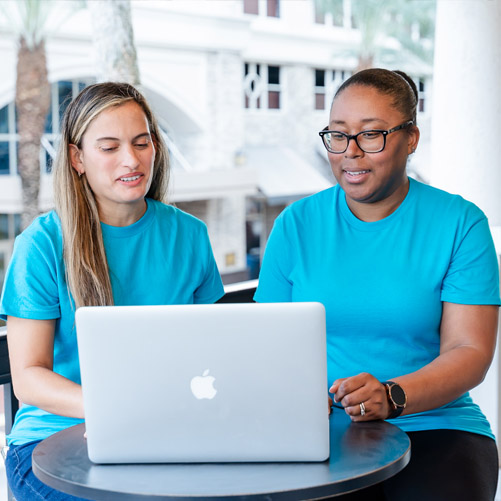 Force Pilot team members working on Meta Ads